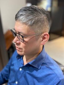 ワンセクションサイドパートスタイル！ - BARBER-BAR 四谷店掲載