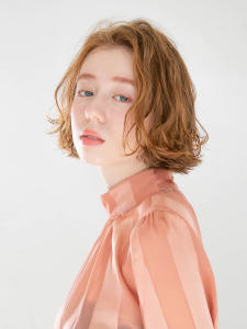 三軒茶屋_レディース_ショート_ボブ_オレンジベージュ - HAIR & MAKE EARTH 三軒茶屋店掲載
