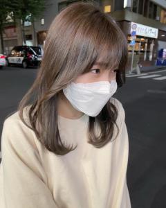 オリーブベージュ　顔まわりレイヤー　エギョモリ - marju銀座掲載