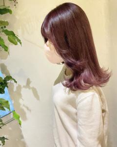 ～大人女性のラベンダーピンクカラー～ - 福岡 オーガニックカラー miroa掲載