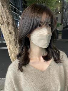 コテ巻き風パーマ　オリーブベージュ - marju銀座掲載