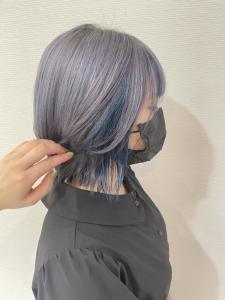 パープル×インナーブルー - Neivs Hair 福工大駅前店掲載