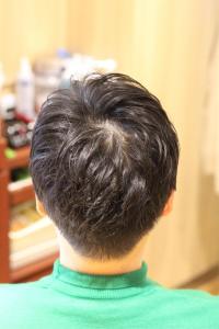 ツーブロック アップバング