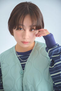 ひし形ニュアンスミニボブ - little×PORTO 三宮掲載