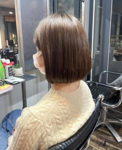 ケアブリーチ・ミルクティーグレージュボブ - egerie掲載