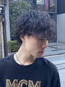 波巻きパーマ　ツイスパ　メンズマッシュウルフ　 - ドルクス日本橋掲載