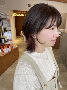 30代40代大人可愛いインナーカラーミディアム☆山之内 - SARA Beauty Sight 志免店掲載