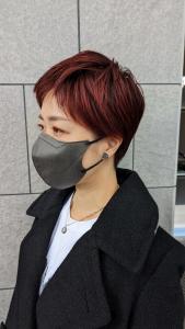 【おしゃれベリーショート】ボルドーレッド 10代　20代　 - SOLANA掲載