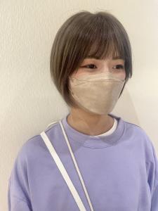 ミルクティーベージュ／ダブルカラー／ケアブリーチ／ショート - ungu GALLERY掲載