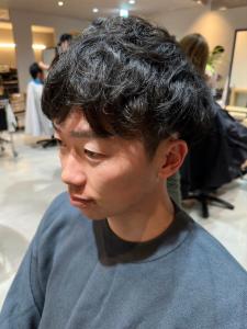 ナチュラルパーマ　学生　黒髪 - Men's Salon bloc掲載