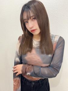 【山田】切りっぱなしセミディミルクティーベージュy401 - Maria by AFLOAT掲載