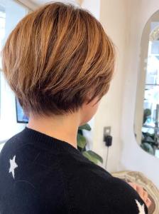 ハイトーンハンサムショートヘア白髪ぼかし40代梅ヶ丘美容室 - CHAINON掲載