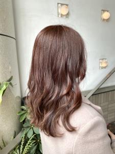 ミディアムヘア・ピンクベージュ - HAIR&MAKE STUDIO MIMURO掲載