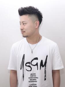 30代～40代オススメ　スパイキーフェード - @110 BARBER SHOP 長浜店掲載