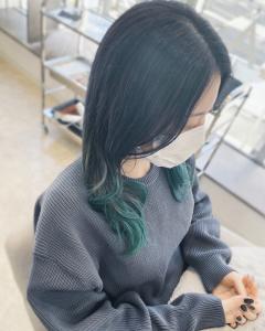 PAcuTA. グラデーションカラー×エメラルドグリーン - hair salon PAcuTA掲載