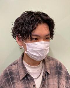 横浜メンズパーマツイストスパイラルパーマツーブロックマッシュ - ＣＲＥＡ能見台掲載