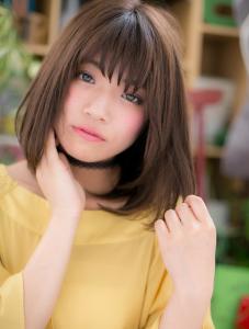 バレイヤージュ前下がりぱっつんボブｂ　ショコラアッシュ - COVER HAIR bliss 大宮西口店【カバー ヘア ブリス】掲載