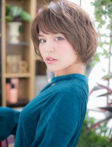 大人かわいいくすみカラーくせ毛風ウルフボブb　ラフ - COVER HAIR bliss【カバーヘア ブリス】大宮/大宮西口店掲載