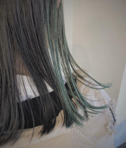 インナーカラー　グリーン - Lusso掲載