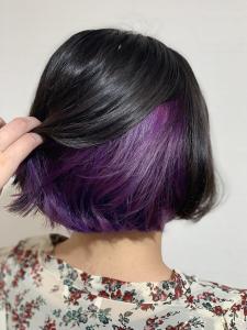 インナーカラーパープル - hair salon Rien 上尾店掲載