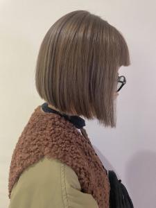 ミニボブ／ブリーチカラー／ミルクティーベージュ - ungu GALLERY掲載