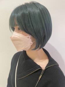 ケアブリーチカラー／ショート／エメラルド - ungu GALLERY掲載