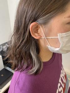 イヤリングホワイトベージュ - hair salon Rien 上尾店掲載