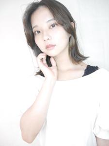 メリハリ外ハネボブ/オリーブベージュ　【有海一生】 - shushu    organic & hair掲載