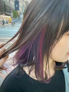 インナーカラー☆ピンクパープル - hair salon Rien 上尾店掲載