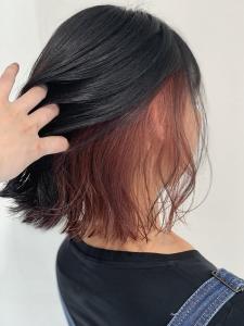インナーカラー☆オレンジベージュ - hair salon Rien 上尾店掲載