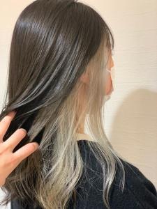 インナーカラー☆ホワイトベージュ - hair salon Rien 上尾店掲載