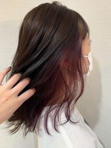 インナーカラー☆チェリーピンク - hair salon Rien 上尾店掲載