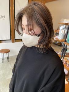 30代40代大人可愛いミディアムレイヤー☆山之内 - SARA Beauty Sight 志免店掲載