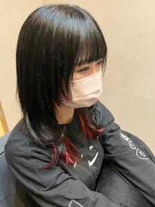 【MIKOTO】顔周り束間♪レイヤー/インナーカラー/ウルフ - newi hair&treatment大分中央町店掲載