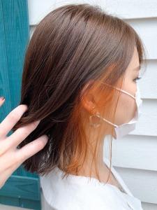 インナー　オレンジ - hair salon Rien 上尾店掲載