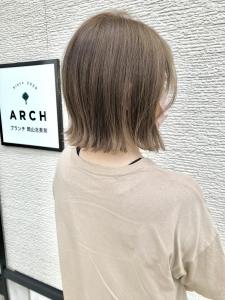 【ARCH 竹田】ミルクティーベージュ　外ハネボブ - ARCH ブランチ岡山北長瀬掲載