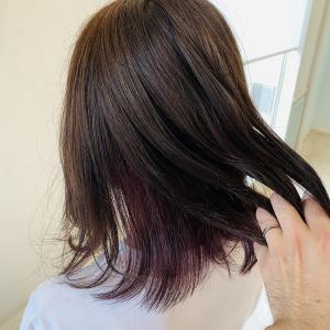 インナーカラーピンクバイオレット - hair salon Rien 上尾店掲載
