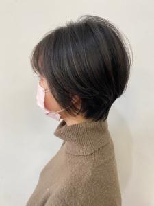 丸み大人ショート　ダークブラウン - Broaden by anon掲載