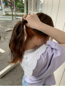 インナーカラーオレンジ - hair salon Rien 上尾店掲載