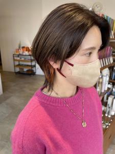 30代40代大人可愛いミディアムインナーカラー☆山之内