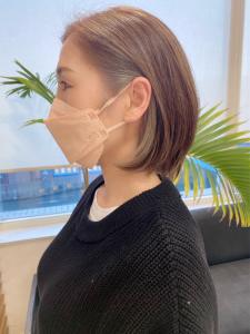 脱白髪染大人のハイライト　イヤリングカラー - La Sente Aja 川西掲載