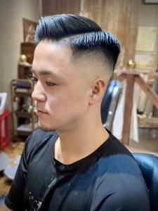 サイドパート　スキンフェード　ハードパート　バーバースタイル - L.A BARBERSHOP 大津店掲載