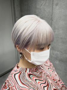 ホワイトブリーチ×丸みショート - Aco掲載