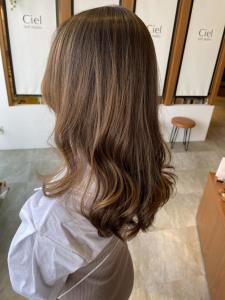 30代40代大人可愛いミルクティーロング☆山之内 - SARA Beauty Sight 志免店掲載