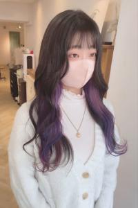 ゆるふわロングピンクラベンダーインナーカラー春夏梅ヶ丘美容室 - CHAINON掲載