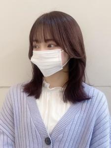 韓国ミディアムレイヤー ワインレッドカラー【横浜】 - Neolive aim 横浜店掲載