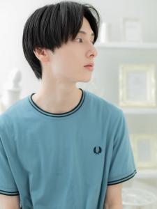 センターパート黒髪爽やかクラウドマッシュ　ダークアッシュ - mod's hair【モッズヘア】越谷/越谷西口店掲載