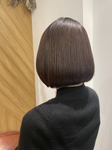 ボブ×酸性縮毛矯正　ボブ/縮毛矯正/ストレート/ミニボブ