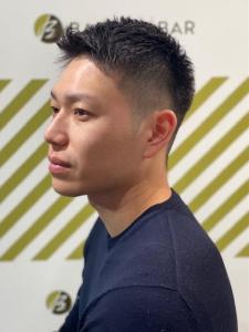 大人カッコいい20代30代40代アップバンクショート - BARBER-BAR 四谷店掲載