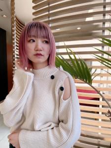 【ダブルカラー 】ピンクベージュインナーデザイン - La Sente Aja 川西掲載